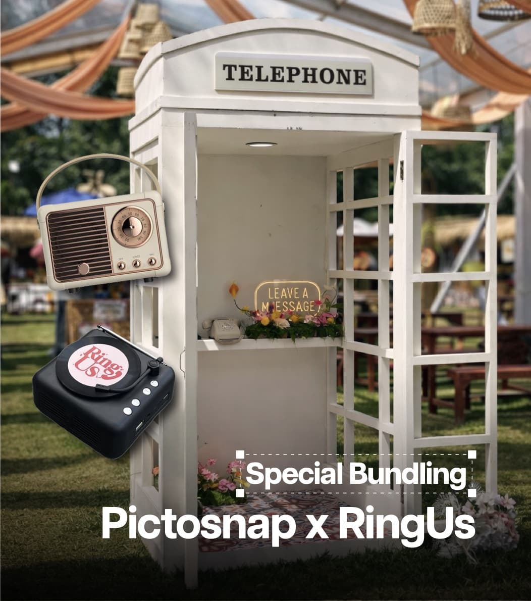 Pictosnap × RingUs Foto + Audio Guestbook Pictosnap Photobooth Yogyakarta